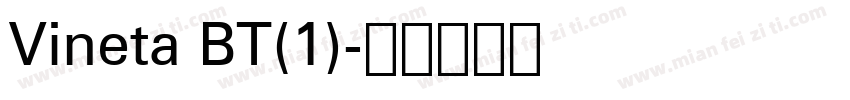 Vineta BT(1)字体转换